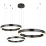 Step into Design CIRCLE 3in1 ST-8848-60+80+100 black lampa wisząca 112W/LED  3000K 