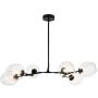 Step into Design MODERN ORCHID ST-1232-6 black transparent lampa sufitowa 6x60W/E27   IP20