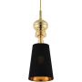 Step into Design QUEEN MP-8846-18 black gold lampa wisząca 2x60W/E27   IP20
