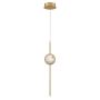 Quintiesse Barletta QN-BARLETTA-1P-BG lampa wisząca 1x6W/LED 340lm 3000K IP20