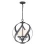 Quintiesse Blacksmith QN-BLACKSMITH-3P-OBK lampa wisząca 3x40W/E14  