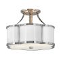 Quintiesse Chance QN-CHANCE-SF-S-PN lampa sufitowa 2x60W/E27  