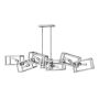Quintessentiale Ensemble QN-ENSEMBLE6-PN lampa wisząca 6x60W/E27