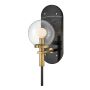 Quintiesse Gilda QN-GILDA-WB1-BK kinkiet 1x40W/E14 IP44