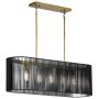 Quintiesse Linara QN-LINARA-ISLE-BK lampa wisząca 5x60W/E27  
