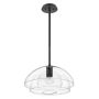 Quintiesse Lotus QN-LOTUS-P-BLK lampa wisząca 1x60W/E27  