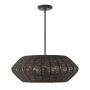 Quintiesse Luca QN-LUCA-5P-M-BK-BK lampa wisząca 5x40W/E14 IP20
