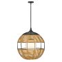Quintiesse Maddox QN-MADDOX-P-M-BK-CAM lampa wisząca 1x60W/E27 IP44