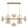 Quintiesse Nottingham QN-NOTTINGHAM-10LP-AB lampa wisząca 10x40W/E27   IP20