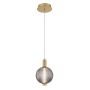 Quintiesse Palmas QN-PALMAS-1MP-BG lampa wisząca 1x12W/LED 791lm 3000K IP20