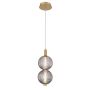 Quintiesse Palmas QN-PALMAS-2MP-BG lampa wisząca 1x20W/LED 1266lm 3000K IP20
