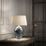 Quintessentiale Samara QN-SAMARA-TL-BLU lampka stołowa 1x60W/E27  3000K