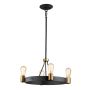 Quintiesse Silas QN-SILAS-4P-DZ lampa wisząca 4x60W/E27  