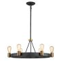 Quintiesse Silas QN-SILAS-6P-DZ lampa wisząca 6x60W/E27  