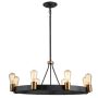 Quintiesse Silas QN-SILAS-8P-DZ lampa wisząca 8x60W/E27  