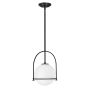 Quintiesse Somerset QN-SOMERSET-P-O-BK lampa wisząca 1x60W/E27  