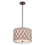Quoizel BROWN LATTICE QZ/BROWNLATT/P/M lampa wisząca 3x100W/E27 