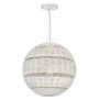 Quoizel Lindendale QZ-LINDENDALE-P-AWH lampa wisząca 1x60W/E27 IP44