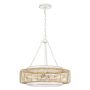 Quoizel Waylon QZ-WAYLON-4P-AWH lampa wisząca 4x60W/E27 IP20