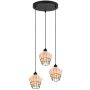 Trio BORKA R31263336 lampa wisząca 3x40w/e27   ip20