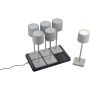 Trio FERNANDEZ R54096677 lampka stołowa 6x1w/led 130lm 2700+4000+6000k ip20