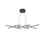 Maytoni Halo MOD244PL-L50BK lampa wisząca 1x40W/LED IP20