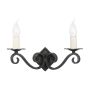 Elstead Lighting RECTORY RY2A BLACK kinkiet 2x60W/E14 