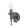 Elstead Lighting SAXON SAX1 BLK/SIL kinkiet 1x60W/E14 