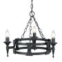 Elstead Lighting SAXON SAX3 BLK żyrandol 3x60W/E14 