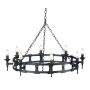 Elstead Lighting SAXON SAX8 BLK żyrandol 8x60W/E14 