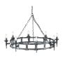 Elstead Lighting SAXON SAX8 BLK/SIL żyrandol 8x60W/E14 