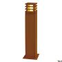 SLV RUSTY SQUARE 70 229421 lampa stojąca 1x11W/E27 IP55