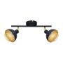 Italux Savio SPL-27357-2-BK-GD spot 2x40W/E14 IP20