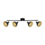 Italux Savio SPL-27357-4-BK-GD spot 4x40W/E14 IP20