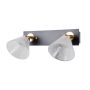 Italux Orella WL-34393-2-BK-HBR kinkiet 2x8W/LED 466lm 3000K IP20