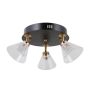 Italux Orella WL-34393-3R-BK-HBR spot 3x12W/LED 750lm 3000K IP20