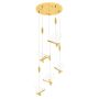King Home BUTTERFLY DISC XCP8737-5.GOLD lampa wisząca 5x11W/LED 3000K IP20