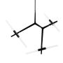 King Home CANDELABR XCP8053-6.BLACK lampa wisząca 5x3,5W/G9  IP20