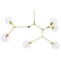 King Home SPLIT GOLD XCP8085-6.BRASS lampa wisząca 6x40W/E27  IP20