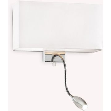 Ideal Lux HOTEL 035949 kinkiet 1x60W/E27+1x1,5W/LED   ip20