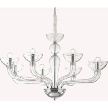 Ideal Lux CASANOVA 044255 żyrandol 8x40W/E14   ip20