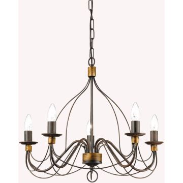 Ideal Lux CORTE 057187 żyrandol 5x40W/E14   ip20
