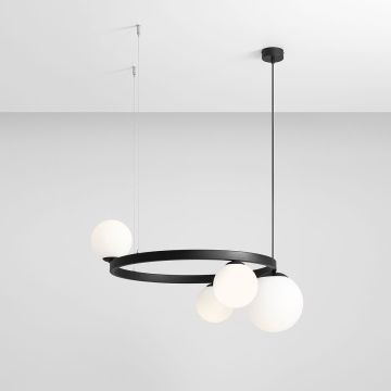 Aldex GARDA 1099L1_R lampa wisząca 3x40W/E14+1x60W/E27  