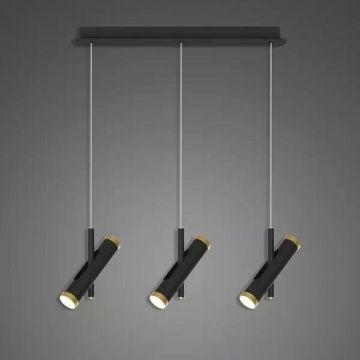 Altavola Design Lunette LA062/CL3_black lampa wisząca 6x3W/LED 1080lm 3000K IP20