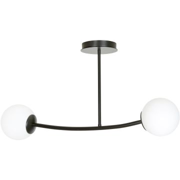 Emibig HALLDOR 2 BLACK 1024/2 lampa sufitowa 2x10W/E14 IP20
