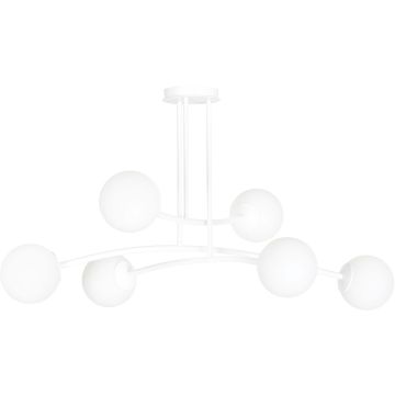 Emibig HALLDOR 6 WHITE 1025/6 lampa sufitowa 6x10W/E14 IP20