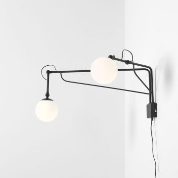 Aldex SOHO GLASS 2 1105D1 kinkiet na wysięgniku 2x40W/E14  IP20