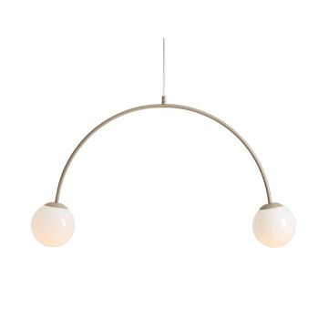 Aldex UNA 2 BEIGE 1116H17 lampa wisząca 2x10W/E14