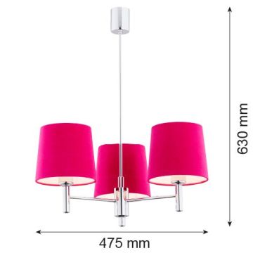 Argon BOLZANO 1382 żyrandol 3x15W/E27  IP20