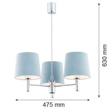 Argon BOLZANO 1383 żyrandol 3x15W/E27  IP20